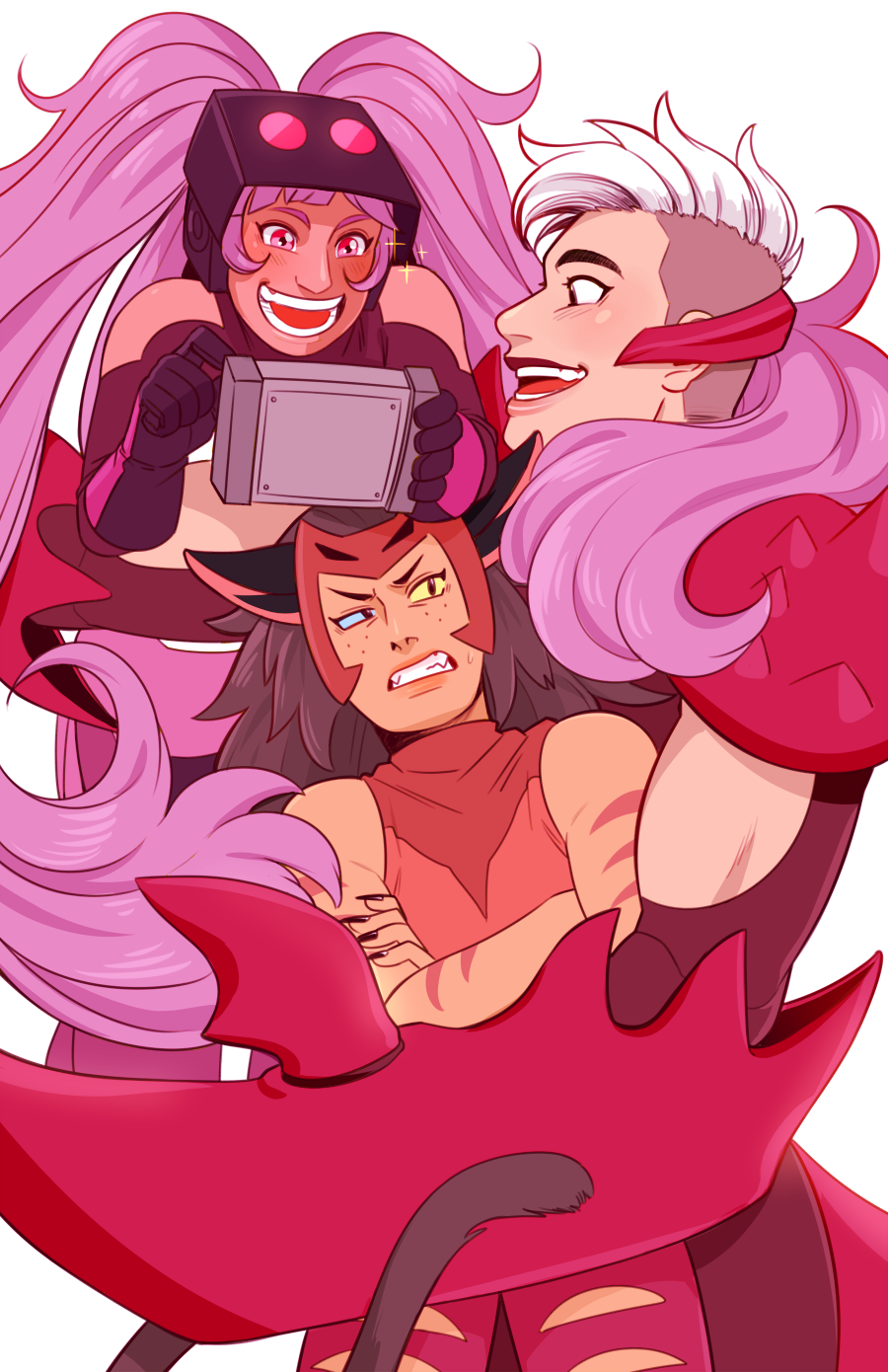 xuunies: The Trio for my Patreon fanart poll! SHE-RA was my winner for January. PATREON