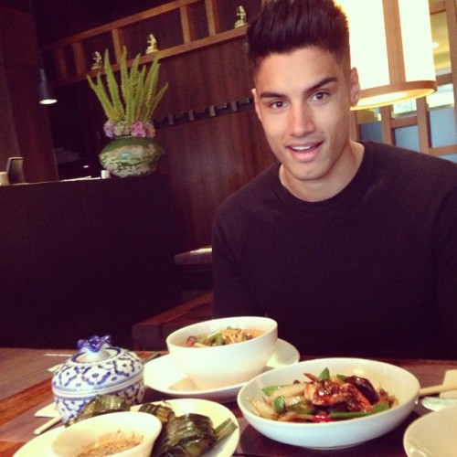 Siva Kaneswaran - 1 part Singaporean. 1 part Irish. He has a twin brother who is equally dashing.