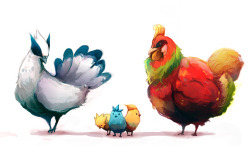 saehral:aquanite:Legendary Chickens -Cleaned- by MrRedButcherOH NO SO CUTEI can’t NOT reblog this *•*