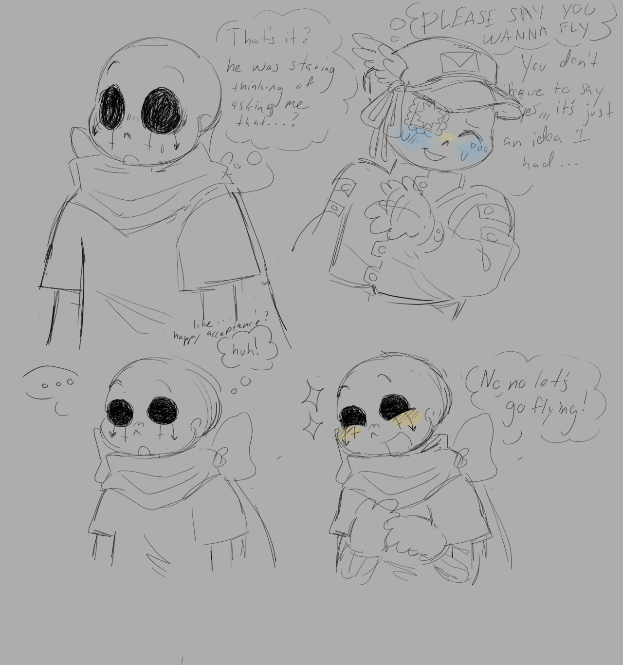 The sketchy Unuverse — 3C Geno and Reaper please >.<