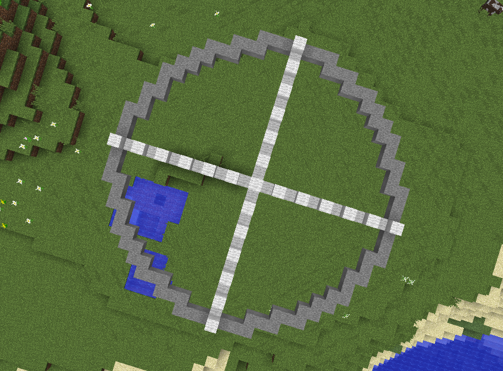 Circle Pixel Art Minecraft - Minecraft Circles Clipart Png Download