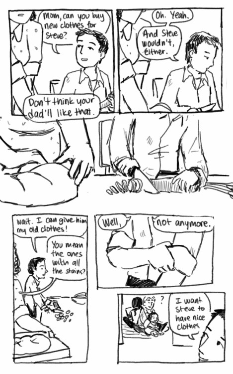 potofsoup: What if Bucky being a clotheshorse started out as a way to give good hand-me-downs to Ste