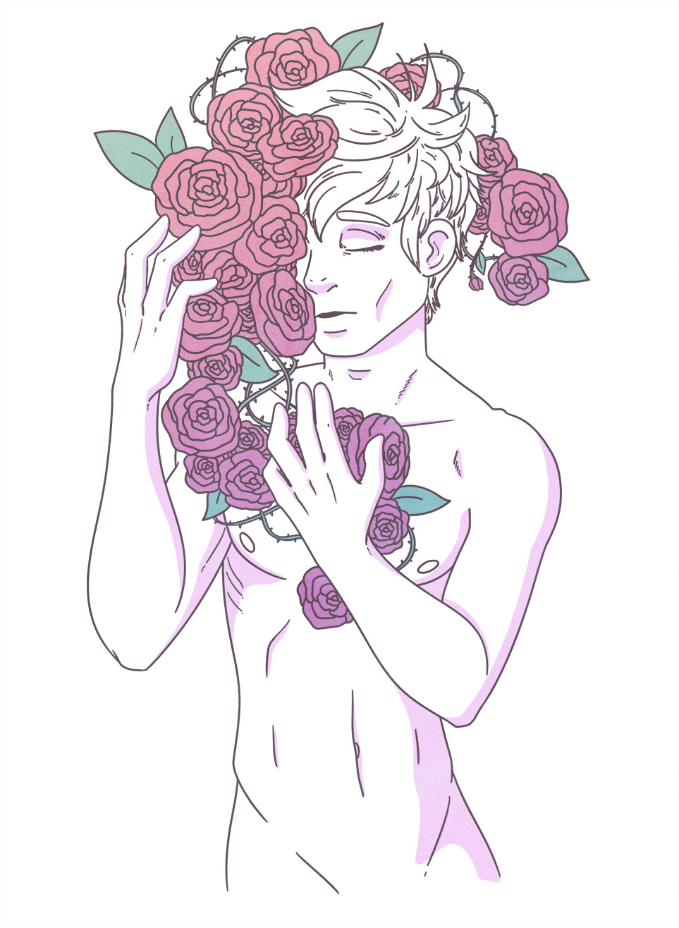 heymonster:  I finally finished all the pieces for my series project in the class