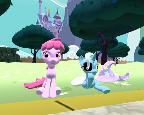 asktrixandberry:  Trixie: We mare never kiss and tell.  X3