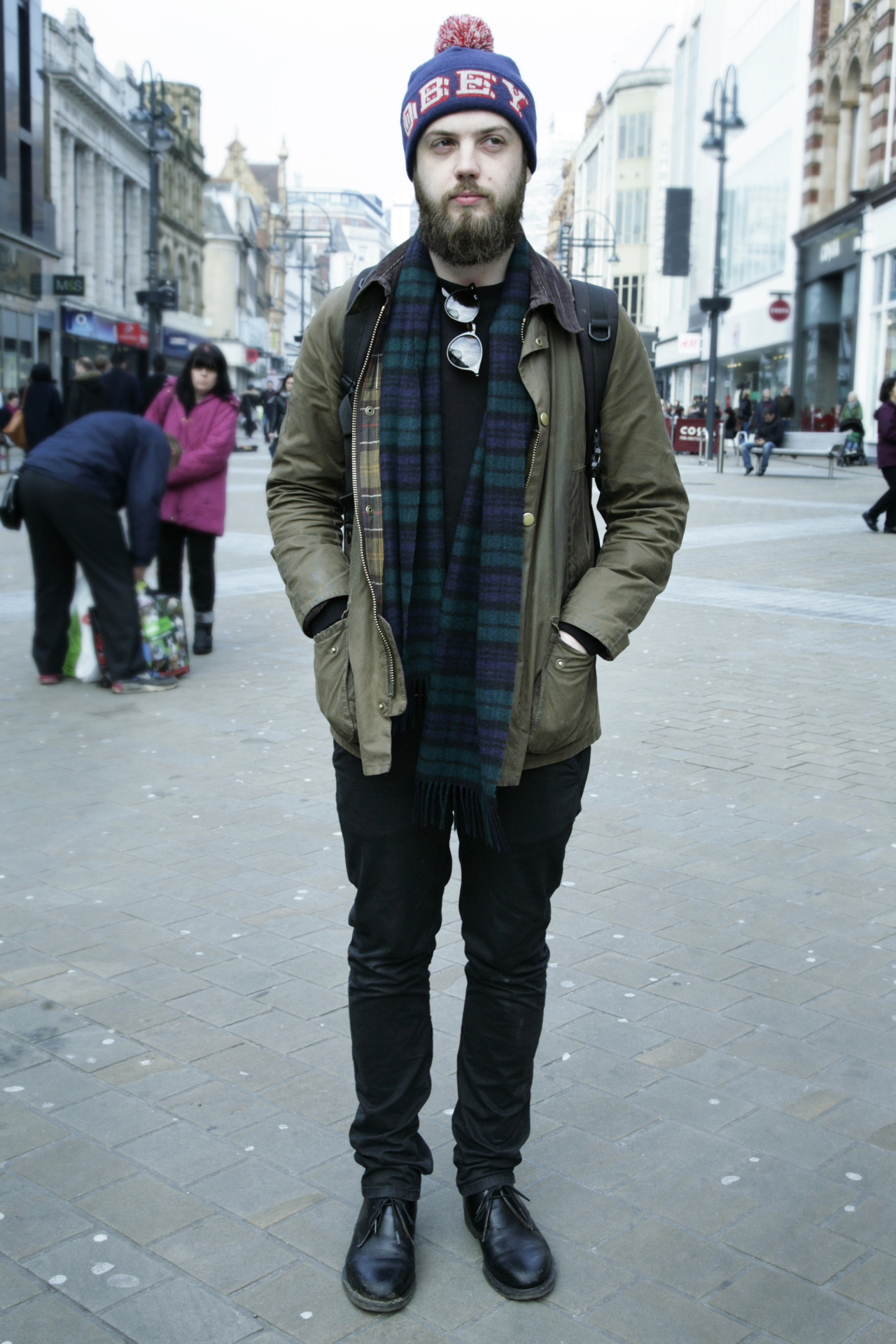 Barbour People — Alec wears his classic Barbour Bedale wax jacket