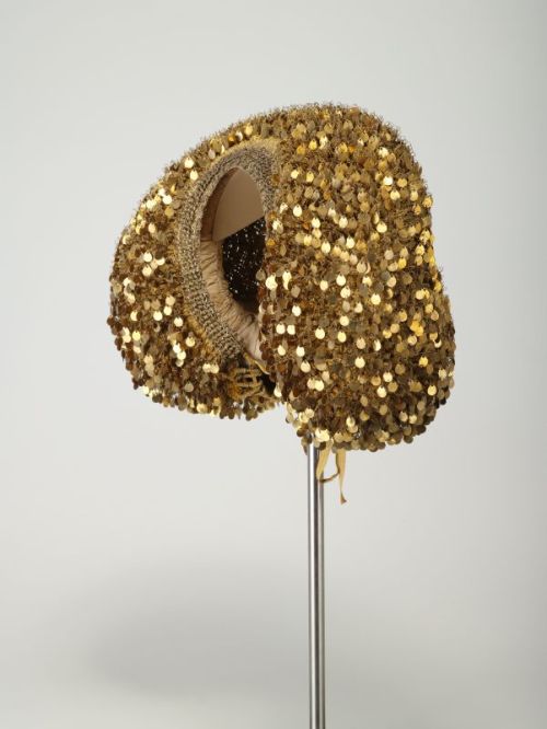 Gold haube headdress, c. 1650-1700 Nuremberg, Bavaria