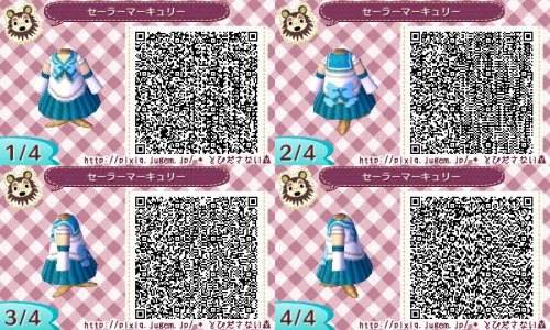 fasalina:動物の森、セーラー戦士ｗ Animal Crossing QR Codes » Sailor Scouts by あき ★ Contents Sailor MoonSa