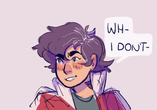 lavenderdreamer13:Keith, leaving in the middle of a conversation to quickly find an alien hair dye f