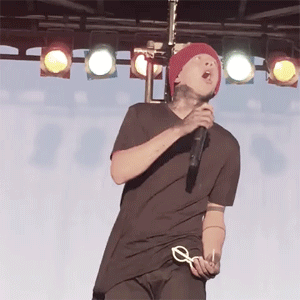 deathshands:Tyler hearing fans sing at the end of Fairly Local - Chipotle Festival |-/
