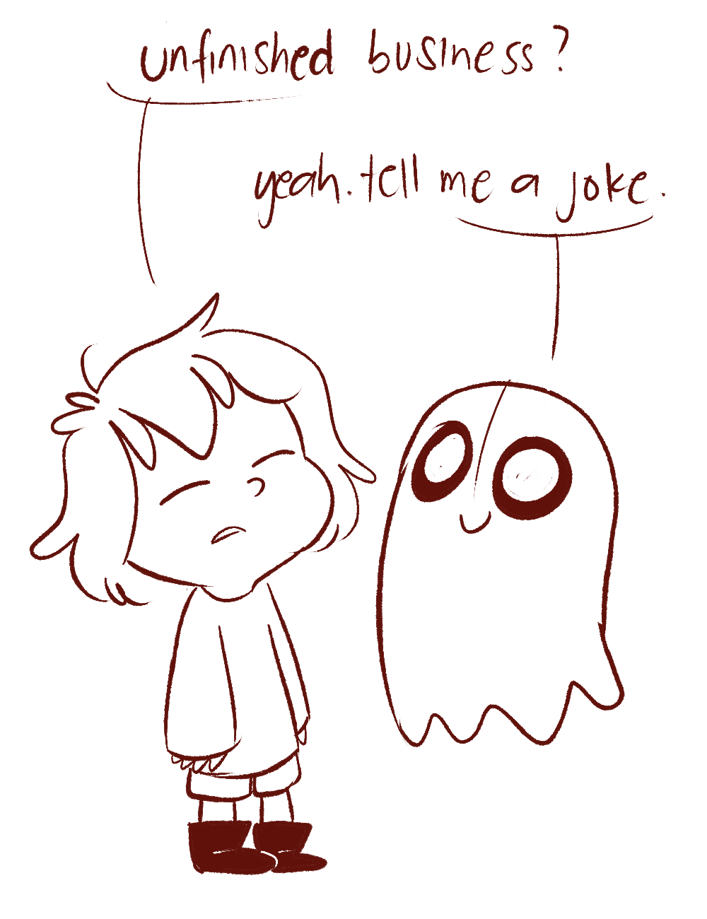 mudkipful:  doodled some Napstasmol (younger version of napstablook by my friend)