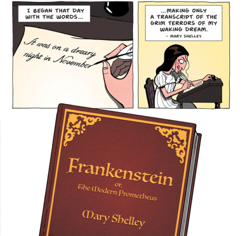 sotheoretically: zenpencils:MARY SHELLEY: Teenage Dream Never forget a teenage girl fucking invented