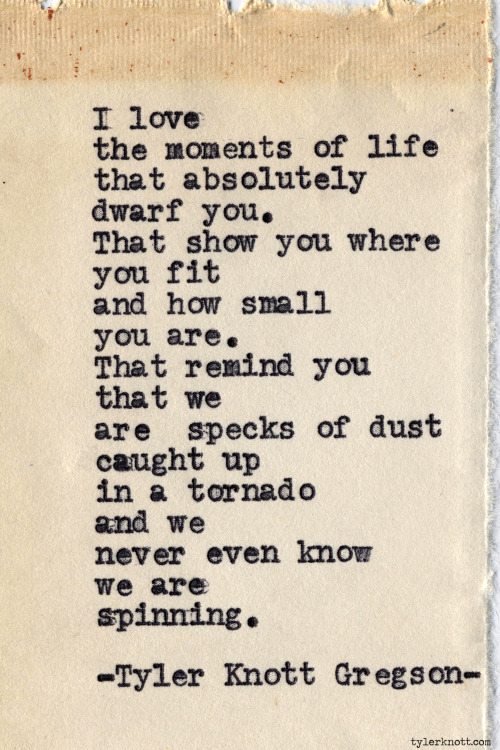 tylerknott:  Typewriter Series #605 by Tyler Knott Gregson 