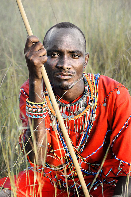 stories-yet-to-be-written:Masai Warrior Portrait by David_Lazar on Flickr.