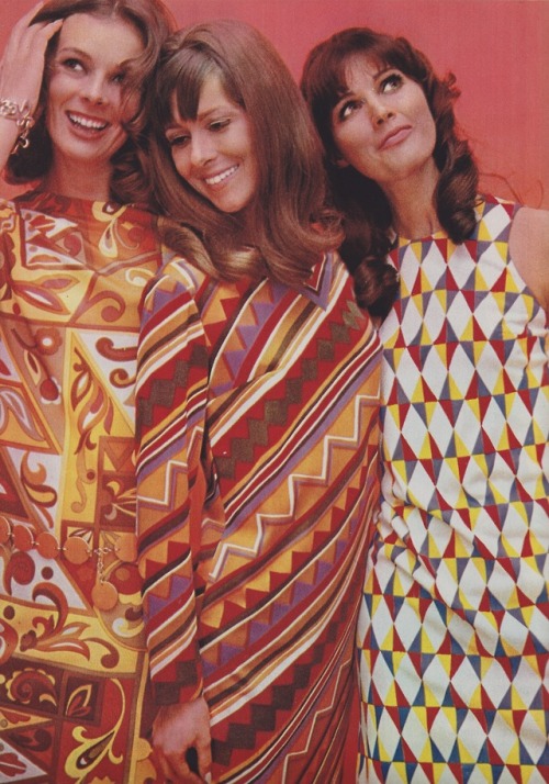 Left: ArnelMiddle: ArnelRight: Visel JolimaiMarie France, April 1967Photographed by J.P Grabet