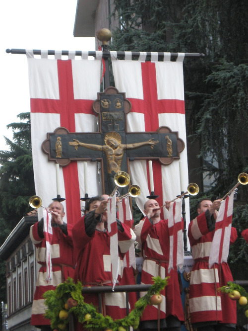 Carroccio at the historic parade of 2007, Legnano.