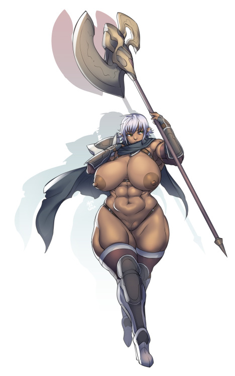 mr-ndc:  Knight-Captain Dessa Final version of my dark elf chick i drew a while ago 