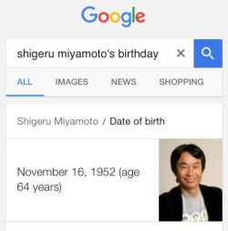 casinojames:  princesszeldaz:  Sorry I can’t come to work today it’s a national holiday  Miyamoto became Nintendo 64 years old 