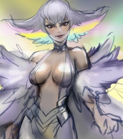 slbtumblng:  ixoa:  Ragyo sama sketch~  Suddenly