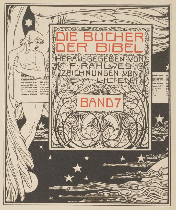 hideback: Ephraim Moses Lilien (Galician, 1874 – 1925) The Books of the Bible,
