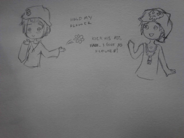 combodeck:  ((I asked one of my school friends to draw me a Rhymethis is the result))