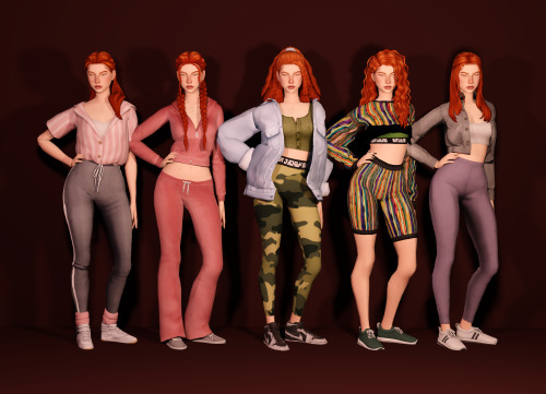 @simchronized‘s Lookbook Challenge: AthleisureGenetics same as alwaysOutfit 1: hair // top // jogger