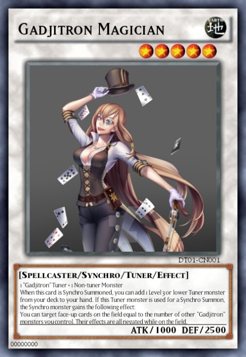 Synchro Monsters for my Yu-Gi-Oh! Original Archetype - Gadjitron