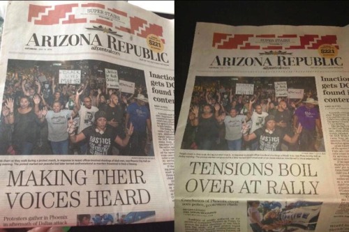 odinsblog:Media manipulation 101A few notes:Arizona Republic is Arizona’s largest newspaper, circula