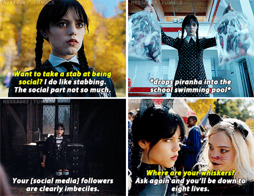Best Of Wednesday Addams In Season 1!WEDNESDAY (2022- )