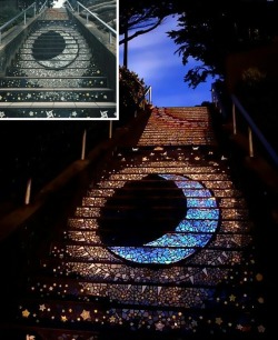 Ufo-The-Truth-Is-Out-There:san Francisco Tilted Staircase Moon &Amp;Amp; Stars: (Night