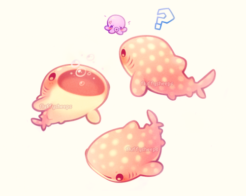 fluffysheeps: Her name is Slushie and she ate so many shrimps she turned pink