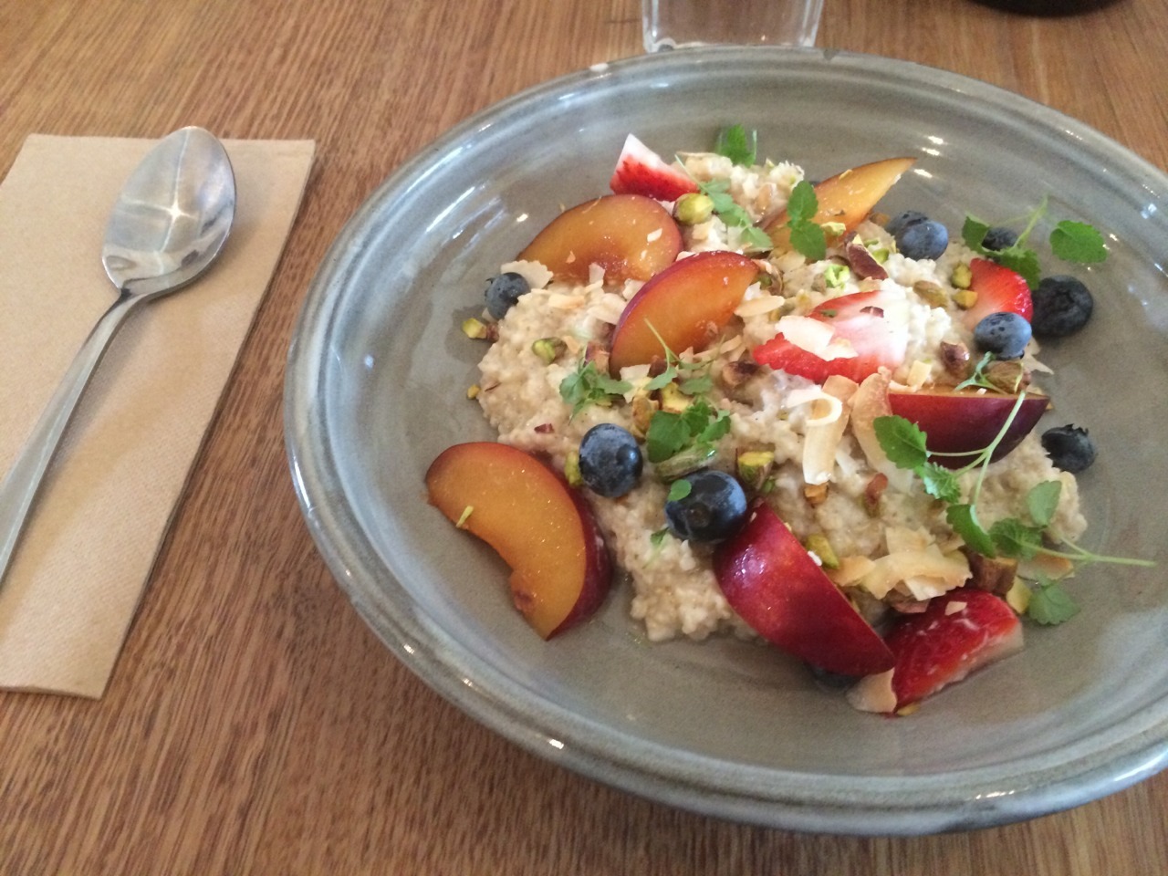 coconut quinoa pudding!