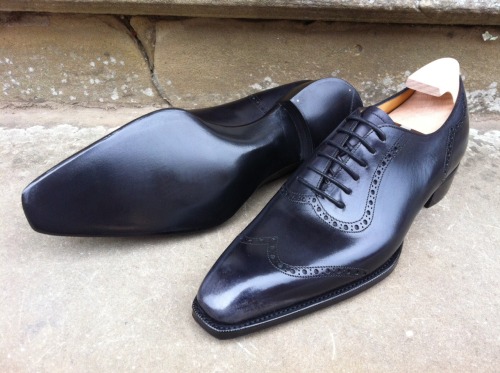 G&amp;G Papworth in Black Deco Calf