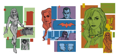 queenmeras:Phil Noto- Birds of Prey Covers (a few are missing)