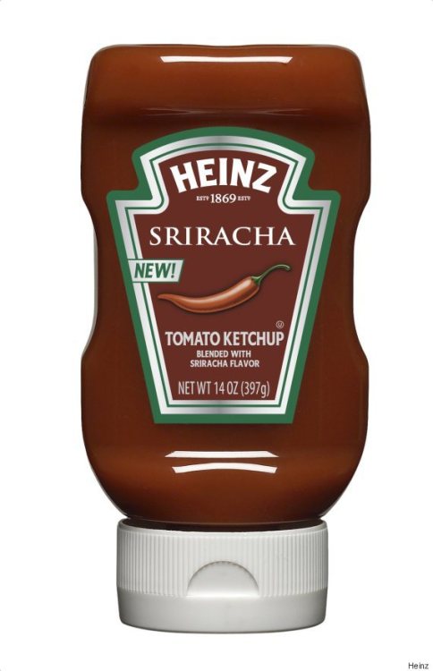 BRB going to the grocery store.Heinz announced their new fusion flavor – SRIRACHA!
