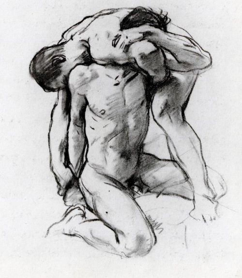 artist-sargent:  Male Nudes Wrestling, John Singer SargentMedium: charcoalhttps://www.wikiart.org/en/john-singer-sargent/male-nudes-wrestling