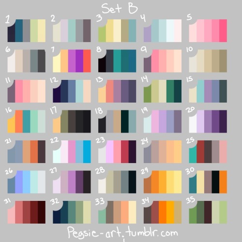 pegsie-art:Scheme sheets I made (I’m still working on more), I’ll be doing these, feel free to rep