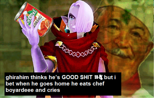 hyrulewarriorsconfessions:ghirahim thinks he’s GOOD SHIT  but i bet when he goes home he eats 