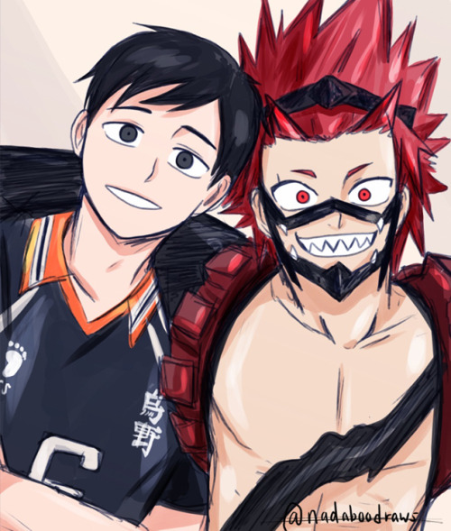 nadaboodraws: Haikyuu!! + Boku no Hero AcademiaCharacters with the same voice actorI’m surpris