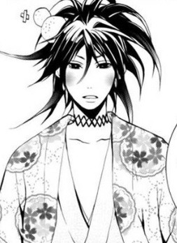 minobishe:  Tenka and his crab-like hair style (Donten ni Warau) 