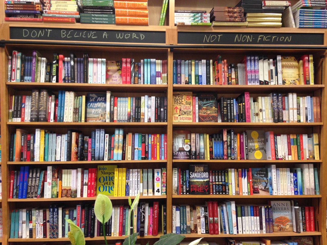 muchadoaboutmolly:  Hilarious and creative headings for the fiction section of Sherman’s