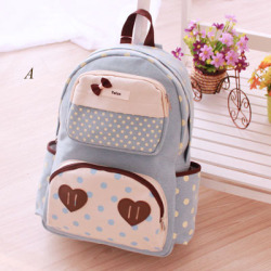 Cherry-Blossorn:  Get These Really Cute Dot Bow Love Backpack At Cutekawaii. Use