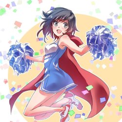 rwbyfanservice:  Caped cheerleader by  いえすぱ‏   