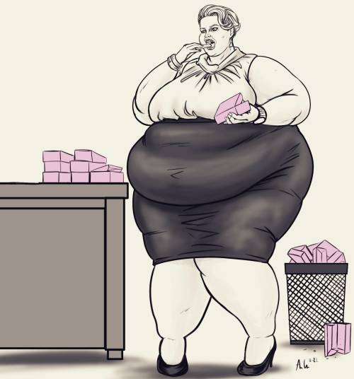 Fat Girl Anime Art