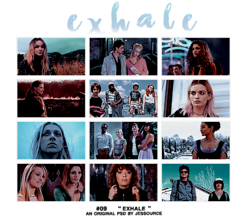 #09 “ EXHALE ” by jessource.an original and free psd. if using please like / reblog and don’t forget