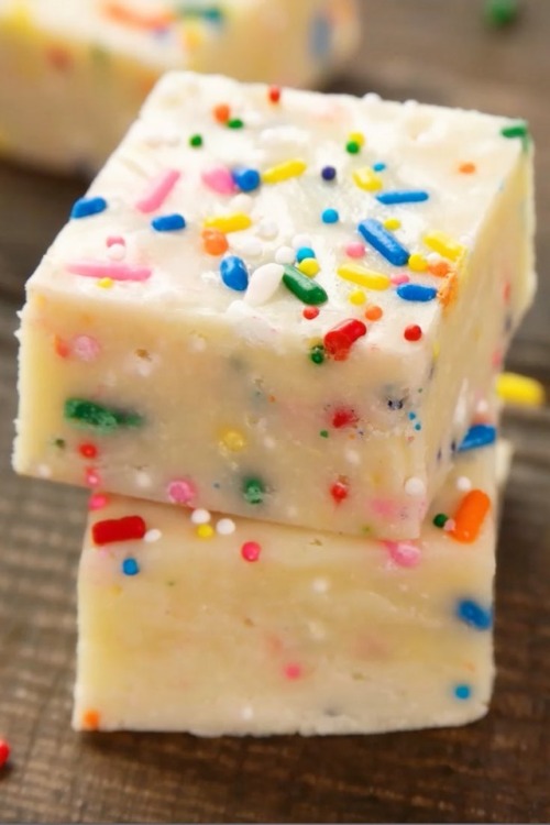 cravefoodie: Cake Batter Fudge Ingredients ¾ cup white cake mix powder 1 14-oz can sweetened condens