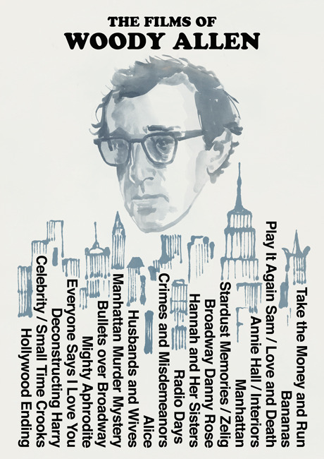 antoniostella:Poster for a Woody Allen retrospective.