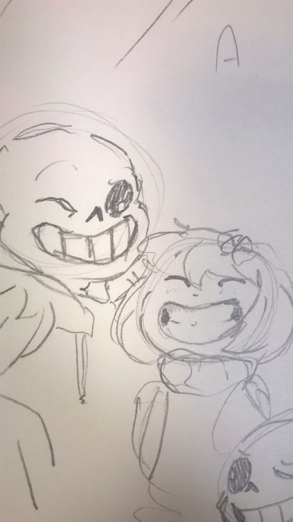 rivertimeline: one of my favorite thing to draw is Frisk smiling big smiles!