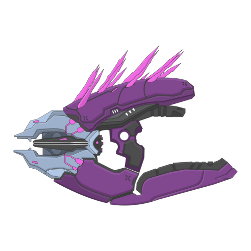 Needler Weapon - Halo Vector Art by firedragonmatty