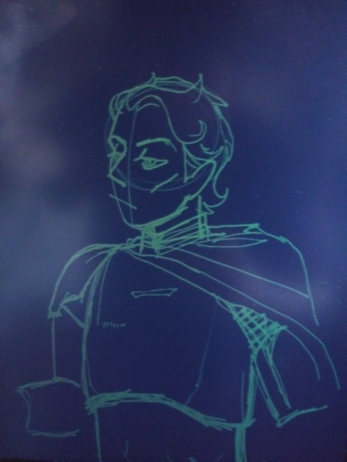 Tried Drawing Phasma On A Boogie Board.