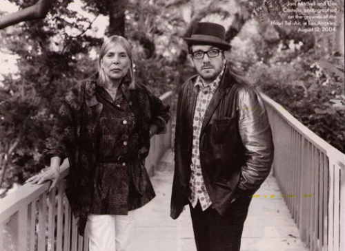 ilovejonimitchell:  Joni Mitchell and Elvis Costello, 2004